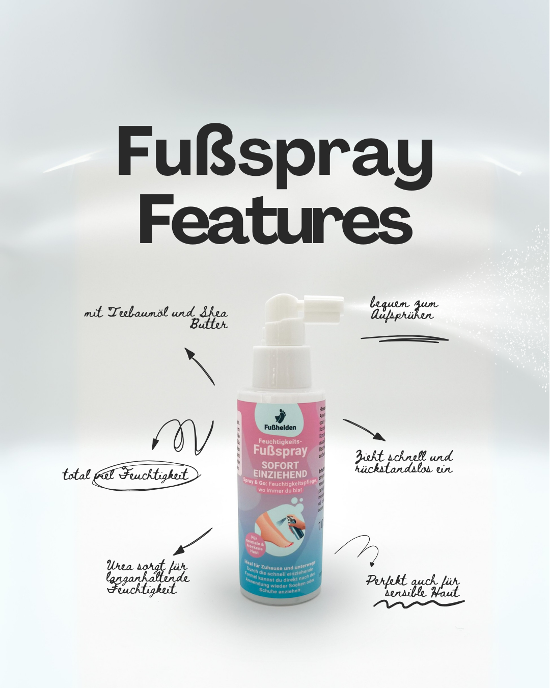 Fußhelden® Feuchtigkeits-Fußspray