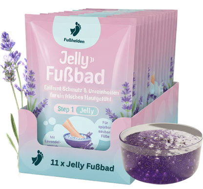 11er Tray Fußhelden® Jelly Spa Lavendel (Step 1+2)