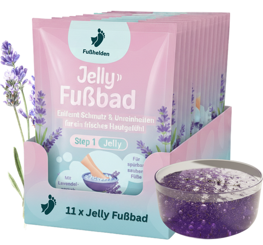 11er Tray Fußhelden® Jelly Spa Lavendel (Step 1+2)