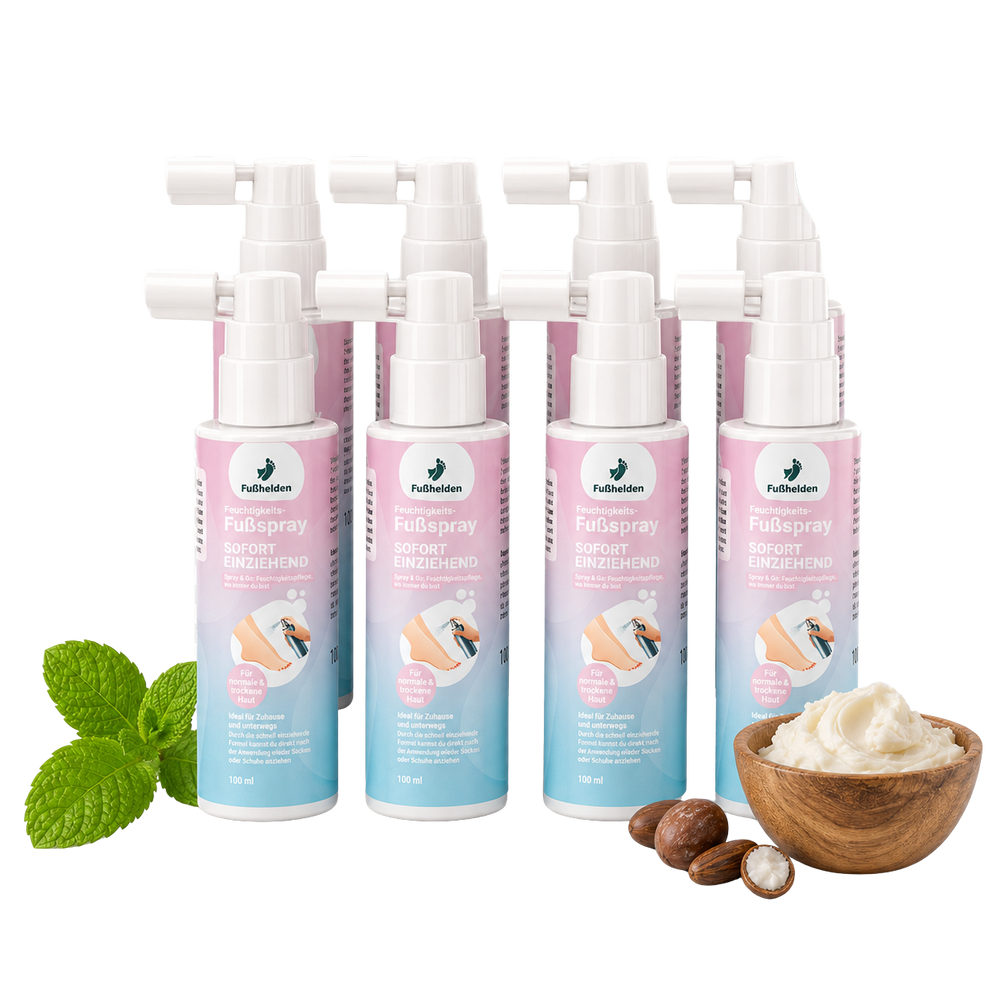 8er Pack Fußhelden® Feuchtigkeits-Fußspray
