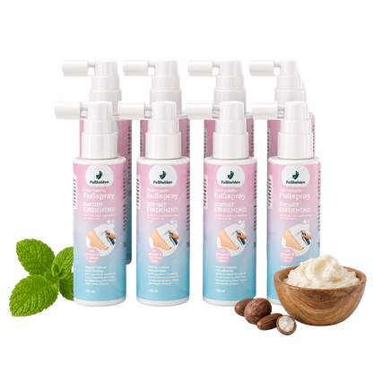 8er Pack Fußhelden® Feuchtigkeits-Fußspray