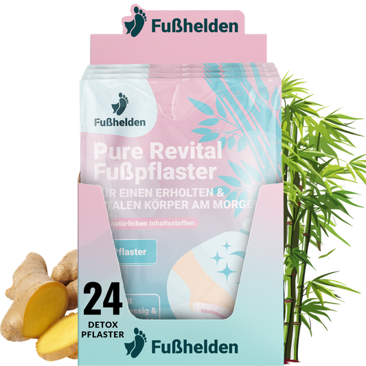 12er Tray á 2 x Fußhelden® Pure Revital Fußpflaster - 24 Pflaster