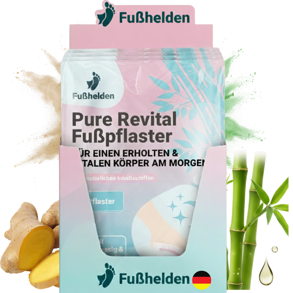 12er Tray á 2 x Fußhelden® Pure Revital Fußpflaster - 24 Pflaster