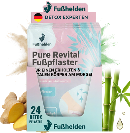 12er Tray á 2 x Fußhelden® Pure Revital Fußpflaster - 24 Pflaster